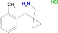 1-[(2-Methylphenyl)methyl]-cyclopropyl-methanamine hydrochloride