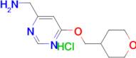 6-[(Tetrahydro-2H-pyran-4-yl)methoxy]pyrimidin-4-yl-methanamine hydrochloride