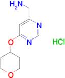 [6-(Tetrahydro-2H-pyran-4-yloxy)pyrimidin-4-yl]methanamine hydrochloride