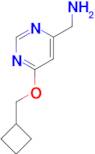 [6-(Cyclobutylmethoxy)pyrimidin-4-yl]methanamine