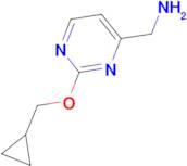 [2-(Cyclopropylmethoxy)pyrimidin-4-yl]methanamine