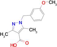 1-(3-Methoxybenzyl)-3,5-dimethyl-1H-pyrazole-4-carboxylic acid