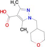 3,5-Dimethyl-1-[(tetrahydro-2H-pyran-4-yl)methyl]-1H-pyrazole-4-carboxylic acid