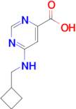 6-[(Cyclobutylmethyl)amino]pyrimidine-4-carboxylic acid