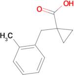 1-[(2-Methylphenyl)methyl]cyclopropane-1-carboxylic acid