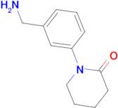 1-[3-(Aminomethyl)phenyl]piperidin-2-one