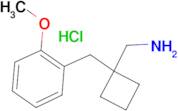 1-[(2-Methoxyphenyl)methyl]cyclobutyl-methanamine hydrochloride