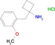 1-[(2-Methoxyphenyl)methyl]cyclobutan-1-amine hydrochloride