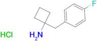 1-[(4-Fluorophenyl)methyl]cyclobutan-1-amine hydrochloride