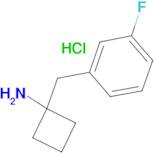 1-[(3-Fluorophenyl)methyl]cyclobutan-1-amine hydrochloride