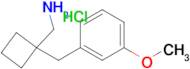1-[(3-Methoxyphenyl)methyl]cyclobutyl-methanamine hydrochloride