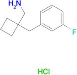 1-[(3-Fluorophenyl)methyl]cyclobutyl-methanamine hydrochloride