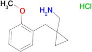 1-[(2-Methoxyphenyl)methyl]cyclopropyl-methanamine hydrochloride