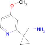 [1-(4-Methoxypyridin-2-yl)cyclopropyl]methanamine