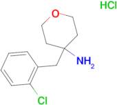 4-[(2-Chlorophenyl)methyl]oxan-4-amine hydrochloride