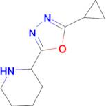 2-(5-Cyclopropyl-1,3,4-oxadiazol-2-yl)piperidine