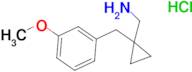 1-[(3-Methoxyphenyl)methyl]cyclopropyl-methanamine hydrochloride