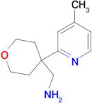 [4-(4-Methylpyridin-2-yl)oxan-4-yl]methanamine