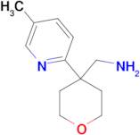 [4-(5-Methylpyridin-2-yl)oxan-4-yl]methanamine