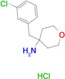 4-[(3-Chlorophenyl)methyl]oxan-4-amine hydrochloride