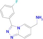 [3-(3-Fluorophenyl)-[1,2,4]triazolo[4,3-a]pyridin-6-yl]methanamine