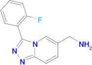 [3-(2-Fluorophenyl)-[1,2,4]triazolo[4,3-a]pyridin-6-yl]methanamine
