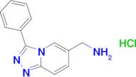3-Phenyl-[1,2,4]triazolo[4,3-a]pyridin-6-yl-methanamine hydrochloride
