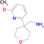 [4-(6-Methoxypyridin-2-yl)oxan-4-yl]methanamine