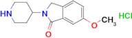 6-Methoxy-2-(piperidin-4-yl)-2,3-dihydro-1H-isoindol-1-one hydrochloride