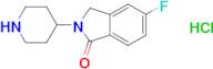 5-Fluoro-2-(piperidin-4-yl)-2,3-dihydro-1H-isoindol-1-one hydrochloride