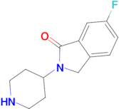 6-Fluoro-2-(piperidin-4-yl)-2,3-dihydro-1H-isoindol-1-one