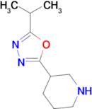 3-[5-(Propan-2-yl)-1,3,4-oxadiazol-2-yl]piperidine