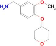 [3-Methoxy-4-(oxan-4-yloxy)phenyl]methanamine