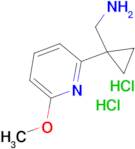 [1-(6-Methoxypyridin-2-yl)cyclopropyl]methanamine dihydrochloride