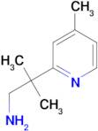 2-Methyl-2-(4-methylpyridin-2-yl)propan-1-amine