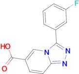 3-(3-Fluorophenyl)-[1,2,4]triazolo[4,3-a]pyridine-6-carboxylic acid