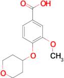3-Methoxy-4-(oxan-4-yloxy)benzoic acid