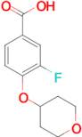 3-Fluoro-4-(oxan-4-yloxy)benzoic acid