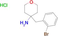 4-[(2-Bromophenyl)methyl]oxan-4-amine hydrochloride