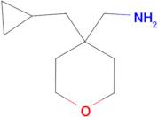 [4-(Cyclopropylmethyl)oxan-4-yl]methanamine