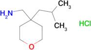 [4-(2-Methylpropyl)oxan-4-yl]methanaminehydrochloride