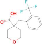 4-[2-(Trifluoromethyl)phenyl]methyl-oxane-4-carboxylic acid