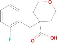 4-[(2-Fluorophenyl)methyl]oxane-4-carboxylic acid