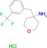 4-[3-(Trifluoromethyl)phenyl]methyl-oxan-4-amine hydrochloride