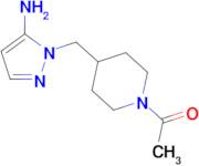 1-4-[(5-Amino-1H-pyrazol-1-yl)methyl]piperidin-1-ylethan-1-one