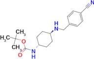 tert-Butyl (1R*,4R*)-4-(4-cyanobenzylamino)cyclohexylcarbamate