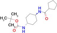 Tert-Butyl (1R*,4R*)-4-(cyclopentanecarbonylamino)cyclohexylcarbamate