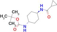 tert-Butyl (1R*,4R*)-4-(cyclopropanecarbonylamino)-cyclohexylcarbamate