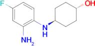 (1R*,4R*)-4-(2-Amino-4-fluorophenylamino)cyclohexanol