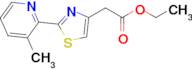 Ethyl 2-[2-(3-methyl-2-pyridyl)-1,3-thiazol-4-yl]acetate